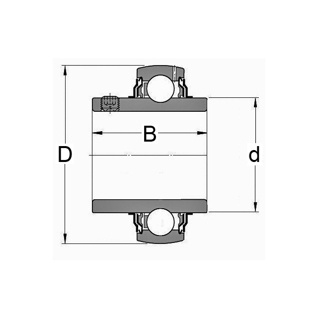 Roulement de Palier YAR 207-2F référence fournisseur 227303
